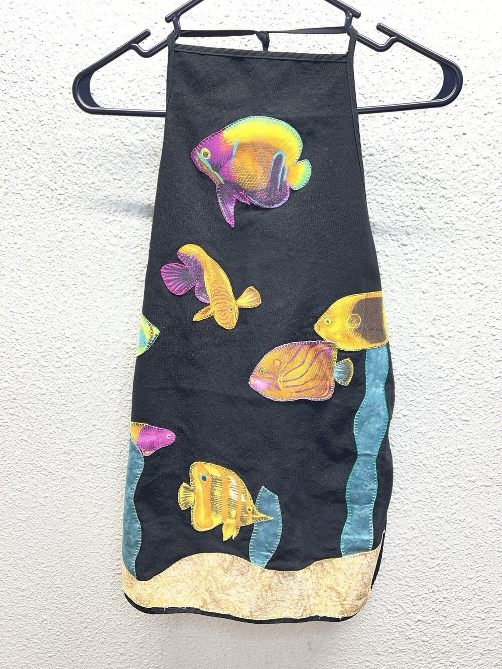 Childrens Tropical Fish Apron Ocean Aquarium Theme Handmade Applique
